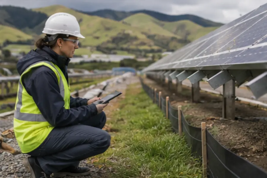 Environmental management controls on a works site